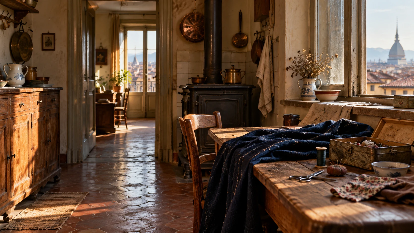 Décor d’évocation de L'enfant de Turin