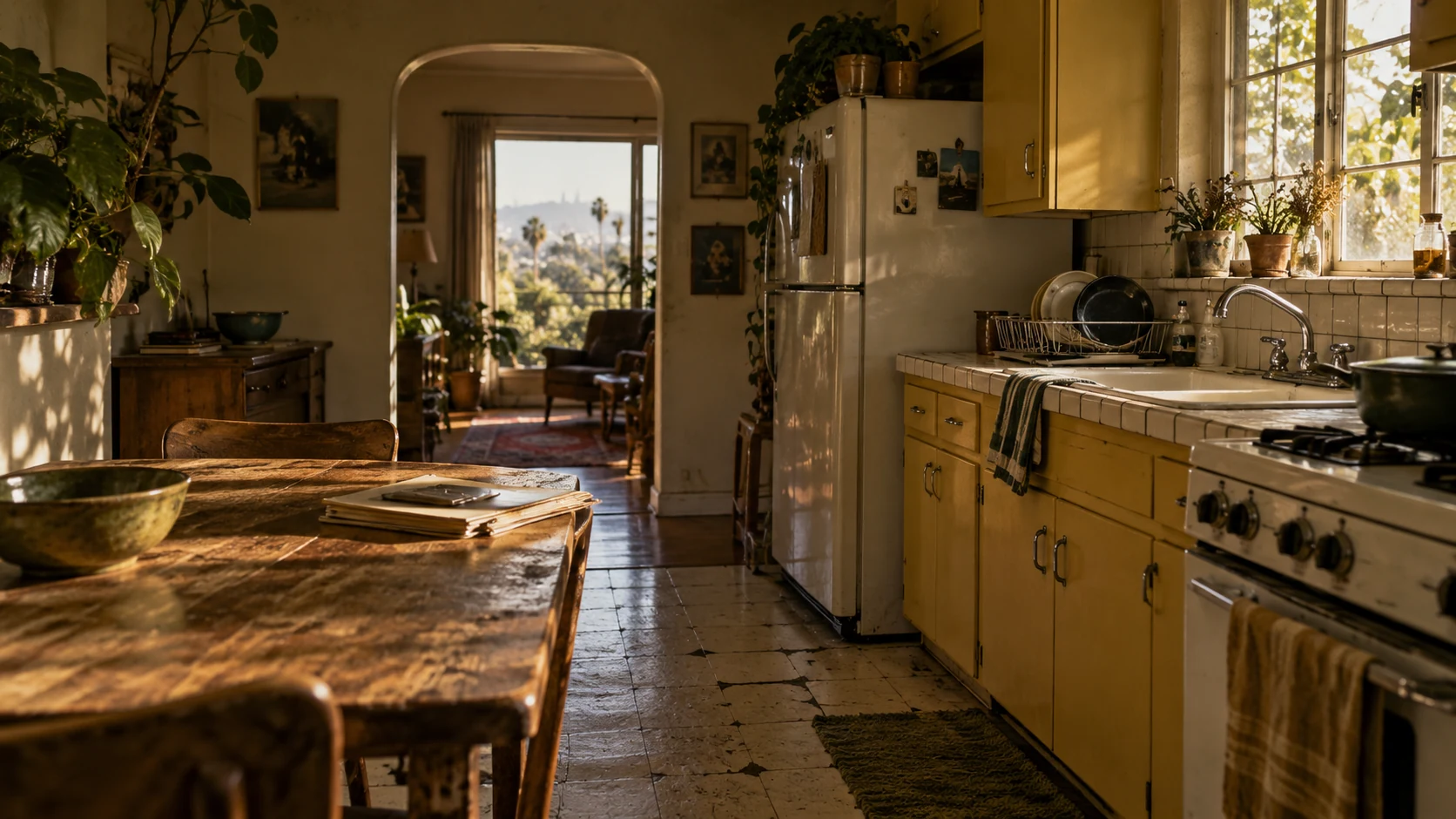 Décor d’évocation de Les sept maris d'Helena Vance