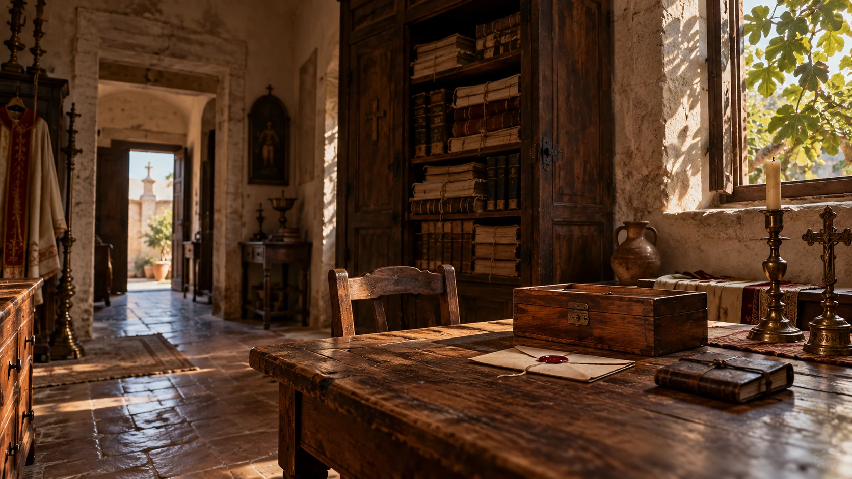 Décor d’évocation de Les enfants du grand livre