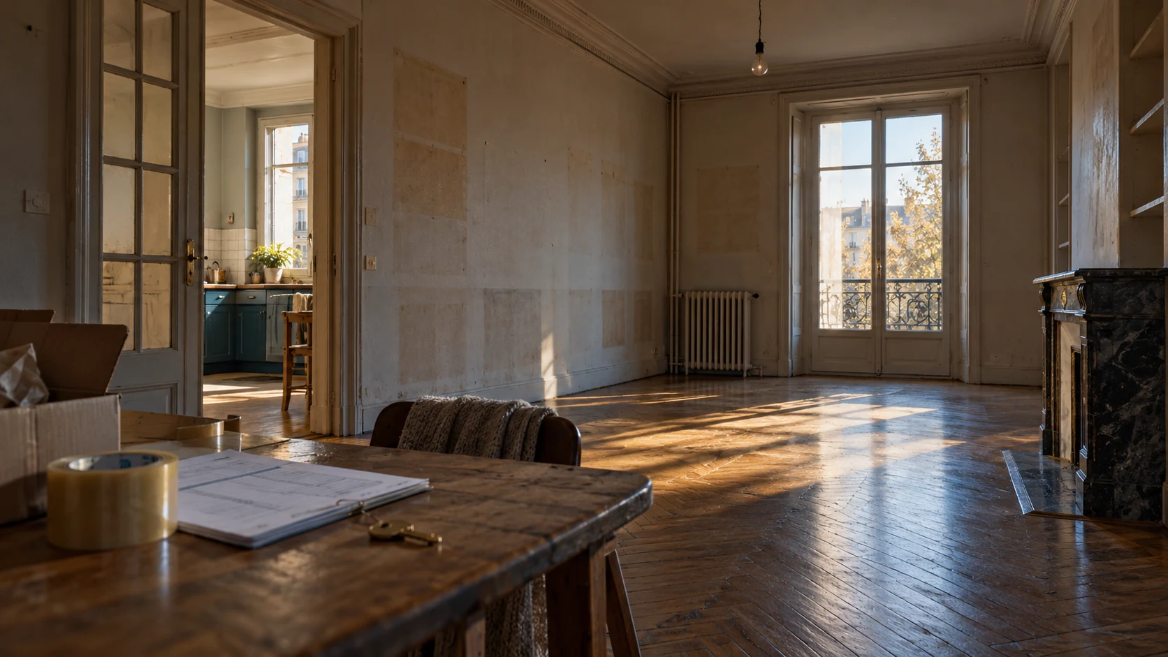 Décor d’évocation de Les résidents de la chambre bleue