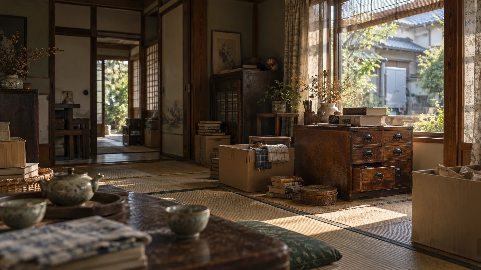 Décor d’évocation de Le bureau des souvenirs trouvés