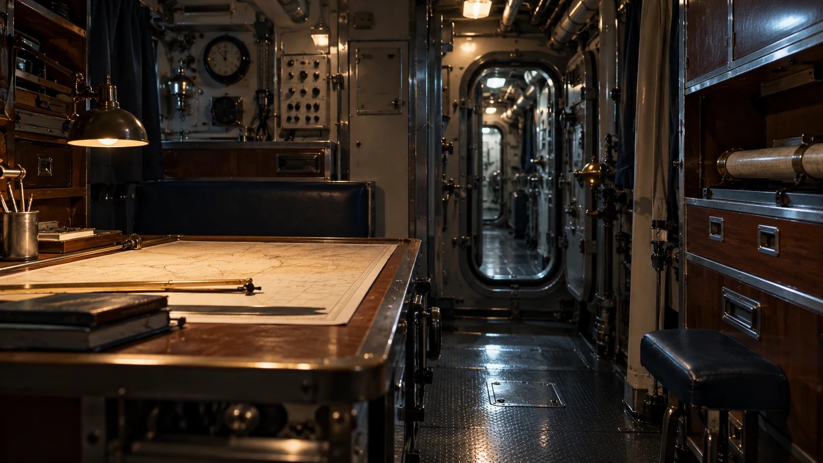 Décor d’évocation de LE SOUS-MARIN